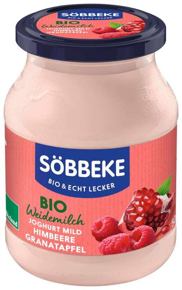 Produktfoto zu Joghurt Pur Bio Himbeere-Granatapfel 3,8%