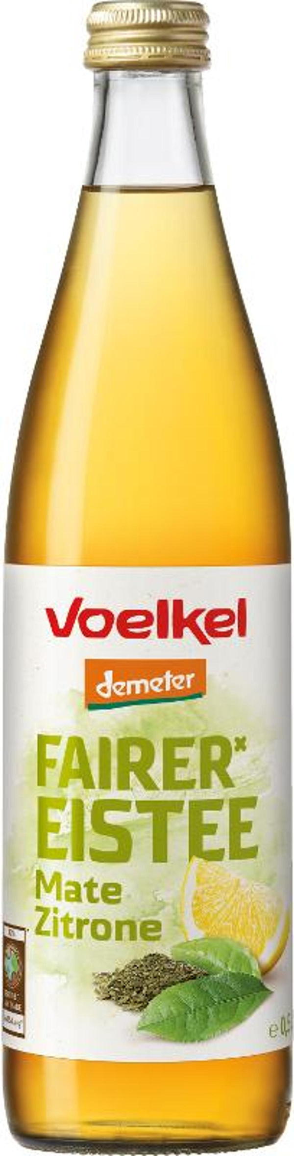 Produktfoto zu Fairer Eistee mit Mate Zitrone 10x0,5l