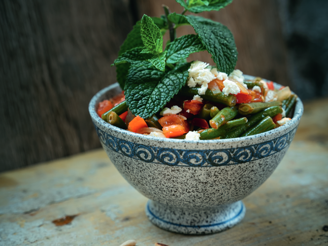 Tomaten-Bohnen-Bowl