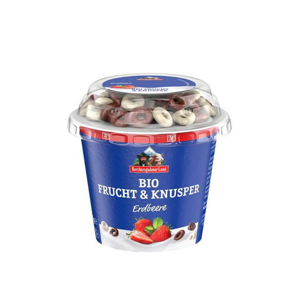 Produktfoto zu Alpenzwerg Erdbeere & Knusper Joghurt