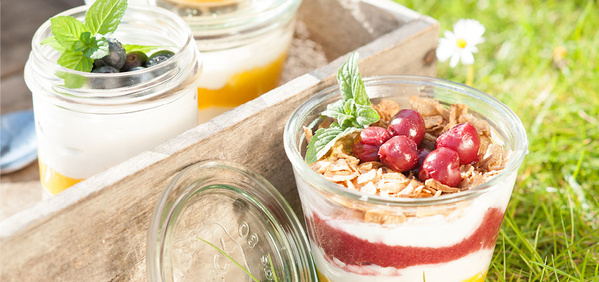 Quark mit Früchten