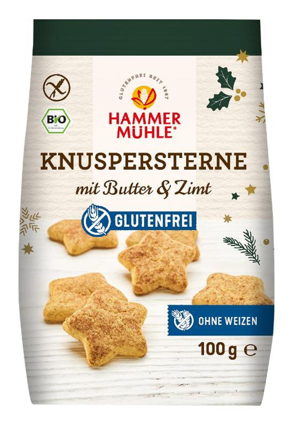 Produktfoto zu Knuspersterne mit Butter & Zimt glutenfrei statt 3,49€