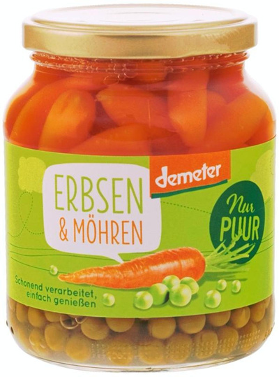 Produktfoto zu Erbsen und Möhren