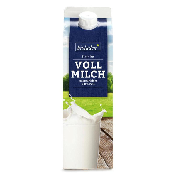 Produktfoto zu Vollmilch bioladen 3,7% Fett