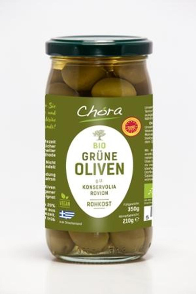 Produktfoto zu Grüne Oliven g.U. m. Stein - Rohkost statt 4,99€
