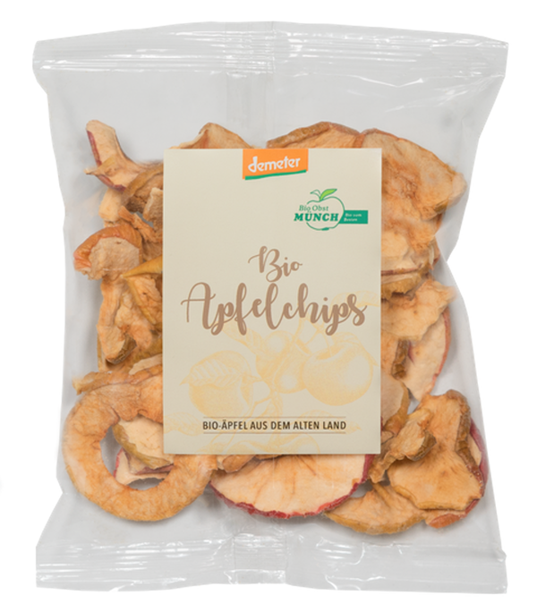 Produktfoto zu Apfelchips vom Obsthof Münch Demeter 50g