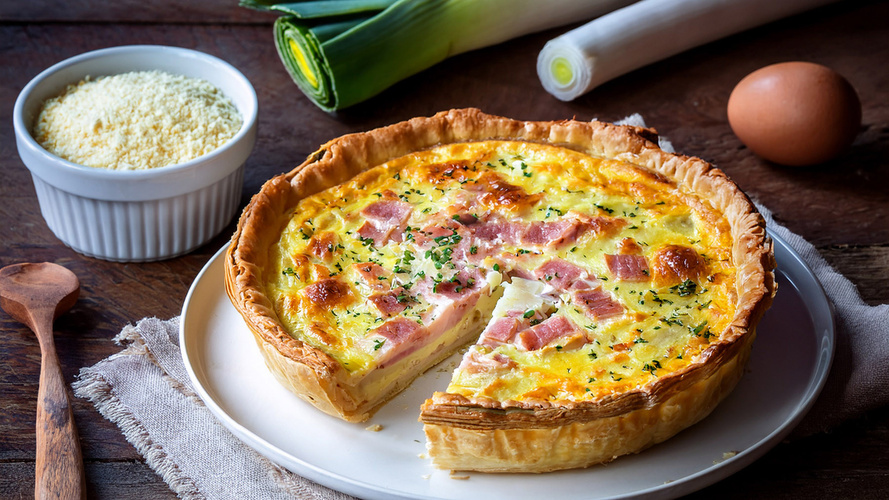 Rezeptbild für Lauch-Quiche 