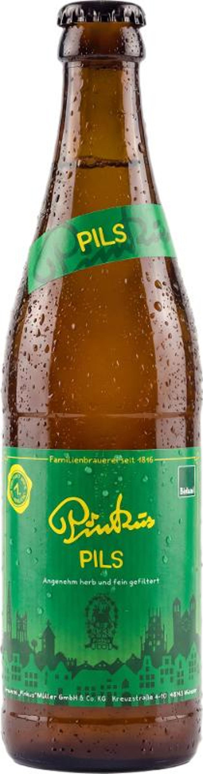 Produktfoto zu Pinkus Pils 8 x 0,5l