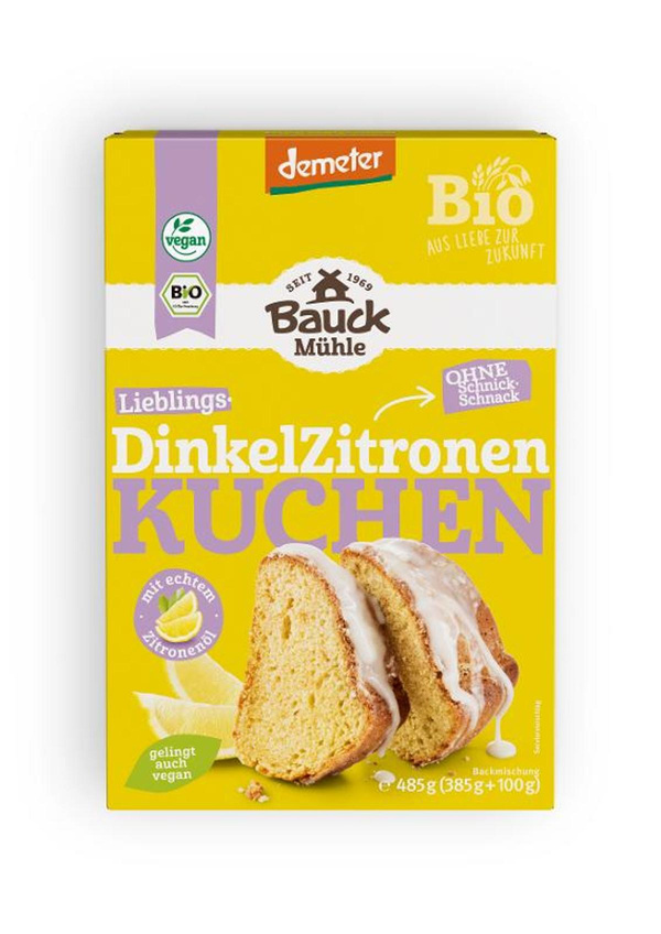 Produktfoto zu Backmischung Dinkel Zitronenkuchen