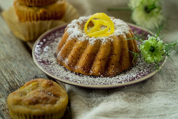 Kürbistarte mit Zwetschgen