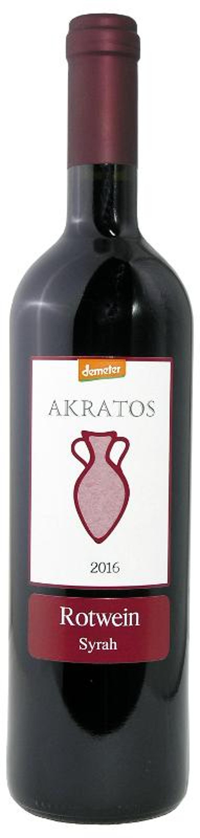 Produktfoto zu Akratos Syrah rot 6x0,75l
