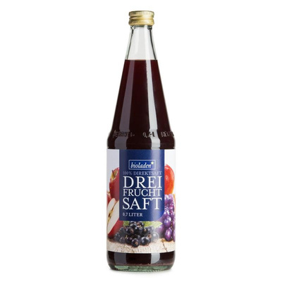 Produktfoto zu Dreifruchtsaft bioladen  6x0,7l