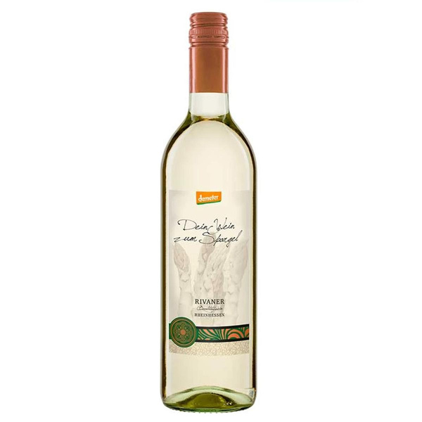 Produktfoto zu Spargelwein Rivaner Rheinhessen Demeter