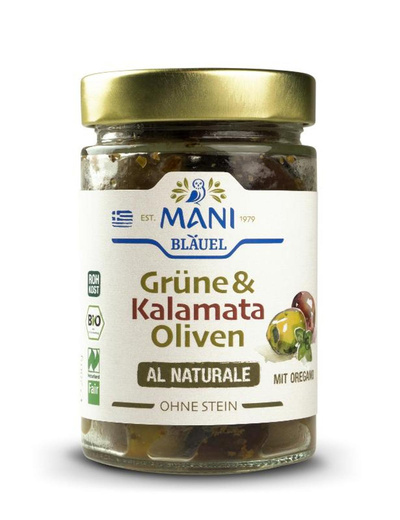 Produktfoto zu Grüne & Kalamata Oliven al Naturale entkernt