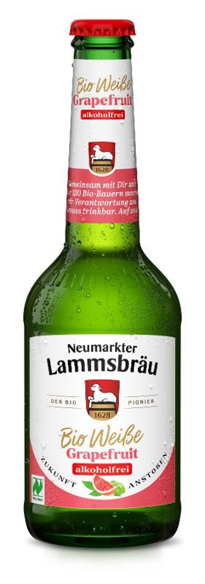 Produktfoto zu Lammsbräu Weiße Grapefruit, alkoholfrei 10x0,33l