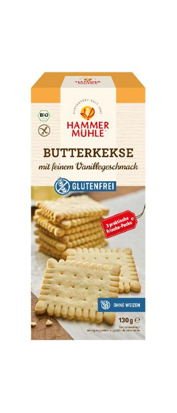 Produktfoto zu Butterkekse glutenfrei, 8x175g