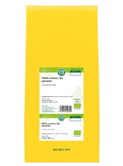 Produktfoto zu Pfeffer schwarz gemahlen 1kg