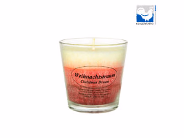 Produktfoto zu Kerze im Glas Weihnachtstraum