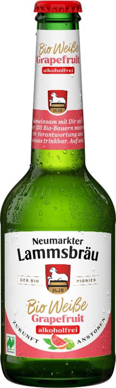 Produktfoto zu Lammsbräu Weiße Grapefruit, alkoholfrei 10x0,33l
