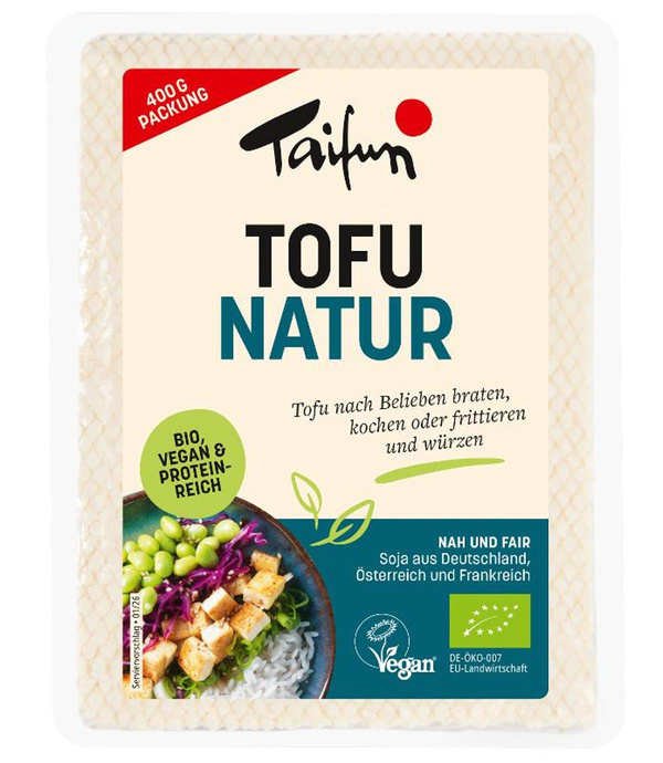 Produktfoto zu Tofu Natur 400g Taifun lieferbar ab 8.5.
