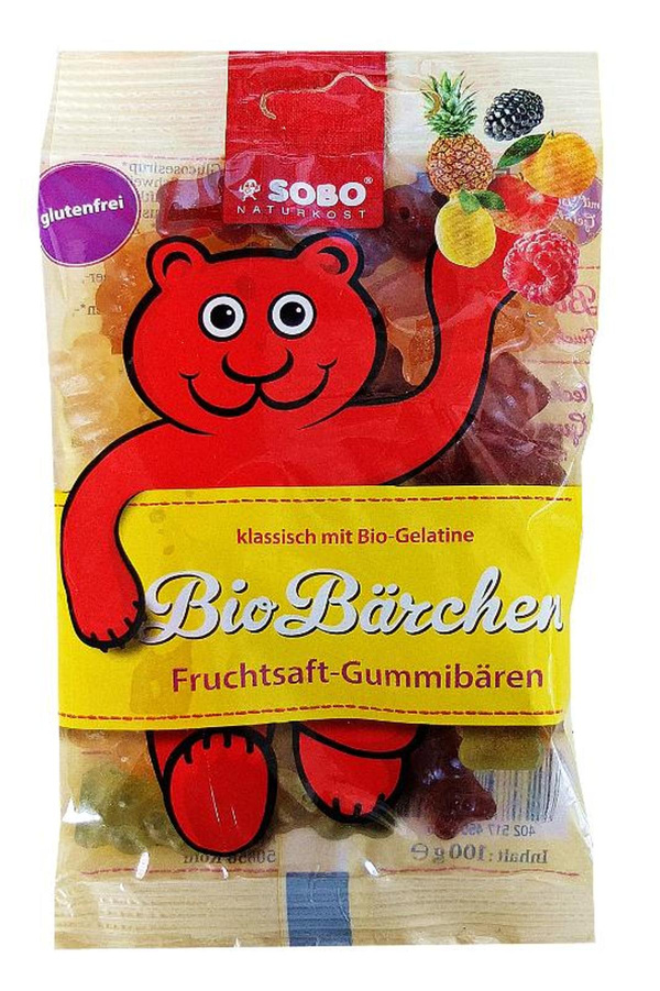 Produktfoto zu Bio Bärchen mit Gelatine 16 x 100g