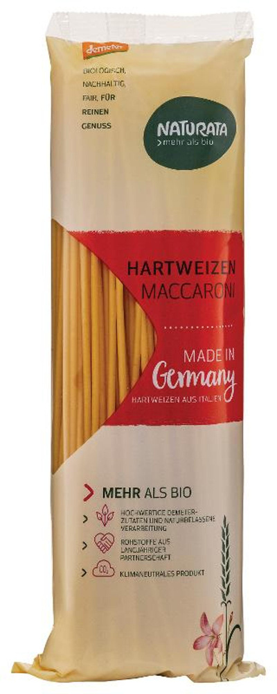 Produktfoto zu Maccaroni lang hell Hartweizen