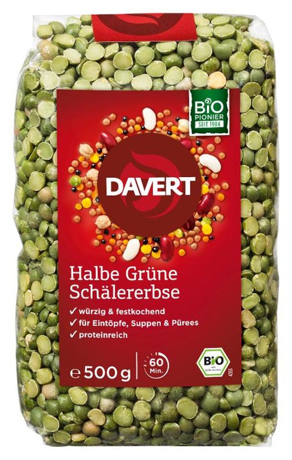 Produktfoto zu Halbe Schälerbsen, 8x500g