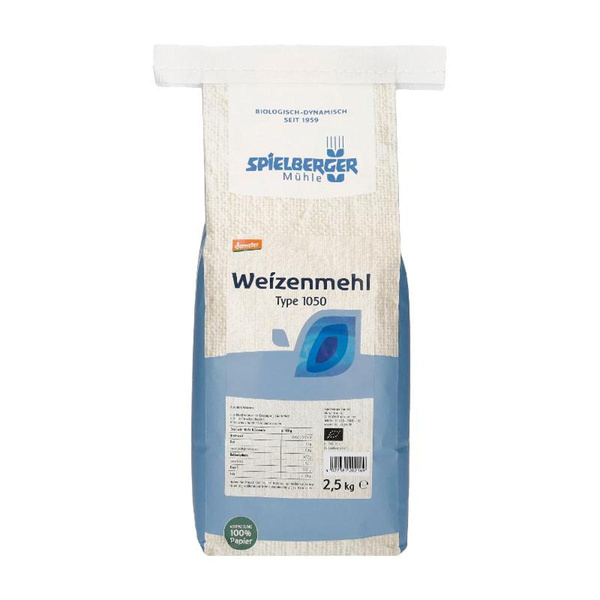 Produktfoto zu Weizenmehl 1050, 2,5kg Demeter