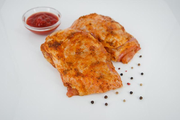 Produktfoto zu Hähnchenoberkeulensteaks mariniert ca. 350g