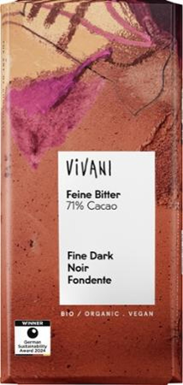 Produktfoto zu Schokolade Feine Bitter  71%