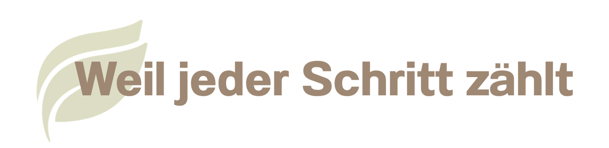 KI generiert: Das Bild zeigt das Logo der Ökokisten mit dem Slogan "Weil jeder Schritt zählt".
