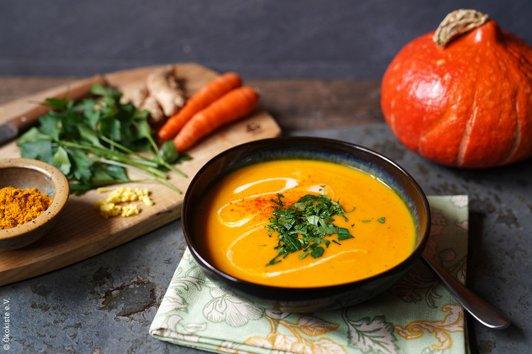 Kürbissuppe asiatisch