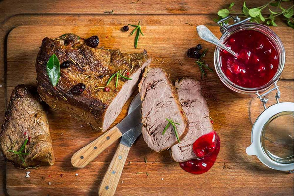 Produktfoto zu Hirschbraten ohne Knochen, ca. 1,25 kg