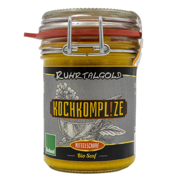 Produktfoto zu Mittelscharfer Senf "Kochkomplize" Ruhrtalgold