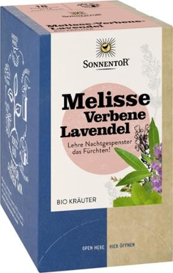 Produktfoto zu Kräutertee Melisse Verbene Lavendel TB