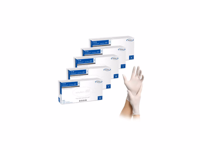 Produktfoto zu Nitril Handschuhe weiss Größe L