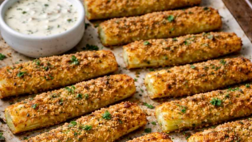 Rezeptbild für Sellerie Sticks aus dem Ofen (vegan)