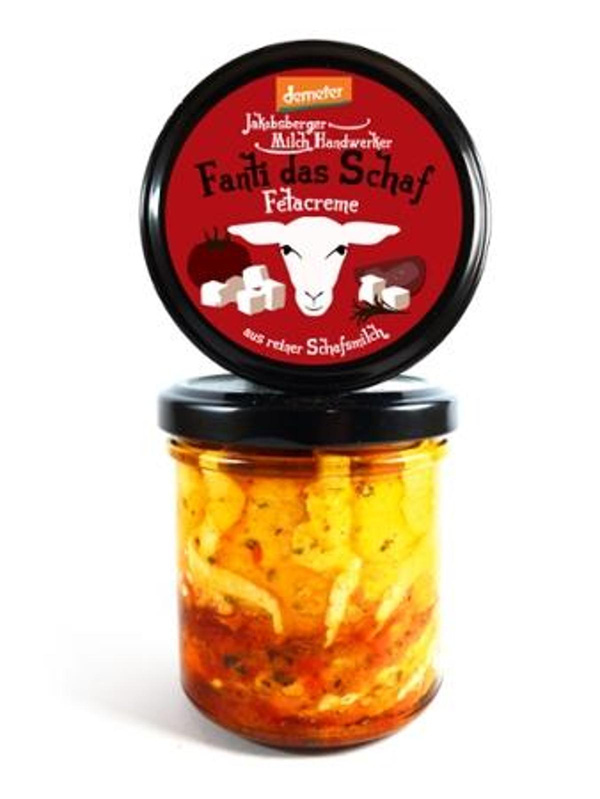 Produktfoto zu Fanti das Schaf Fetacreme mit Paprika