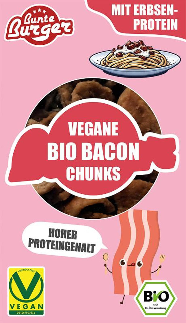 Produktfoto zu Bacon Chunks Vegan