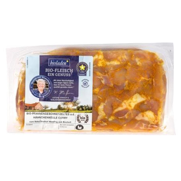Produktfoto zu Pfannengeschnetzeltes Curry vom Hähnchen ca.300g