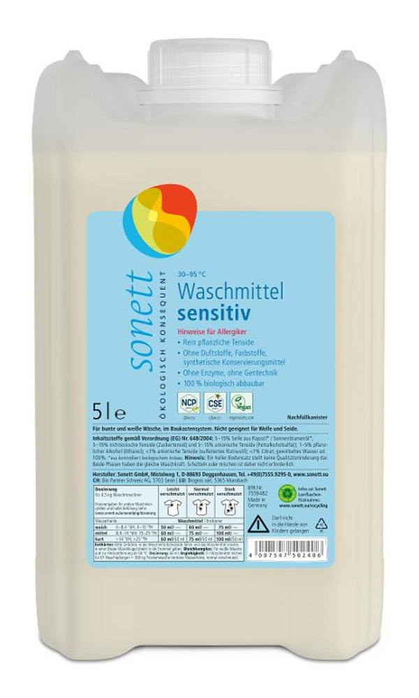 Produktfoto zu Waschmittel Sensitiv, 5l