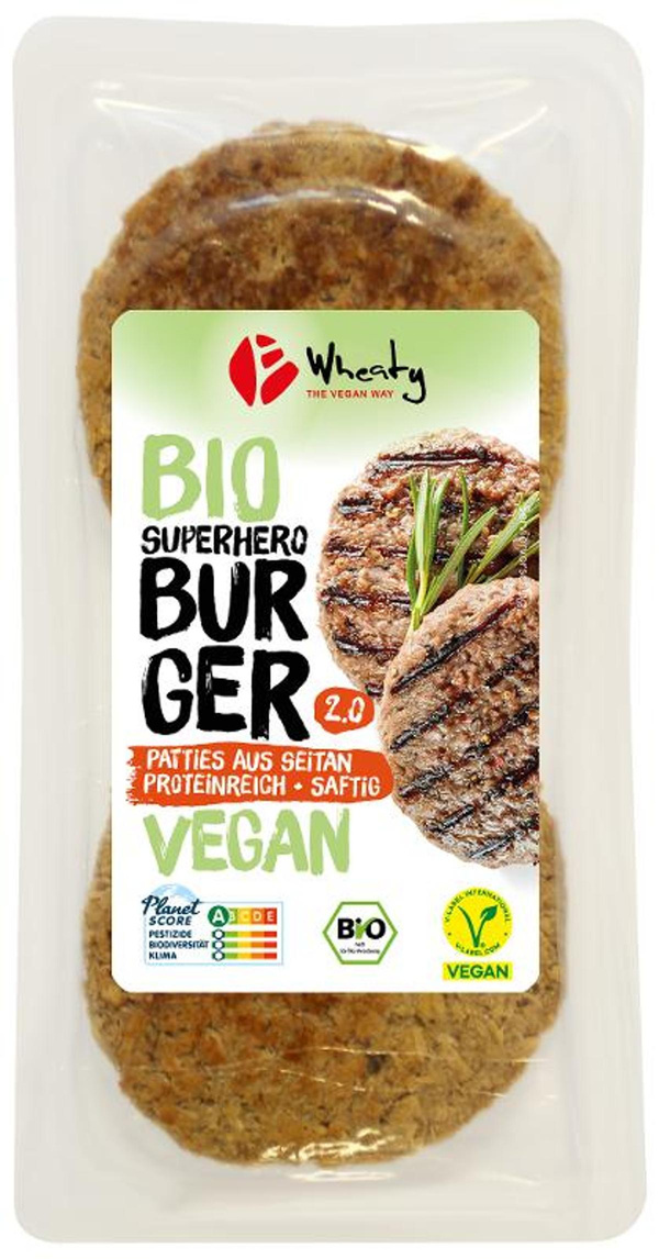 Produktfoto zu Wheaty Veganer Superhero Burger