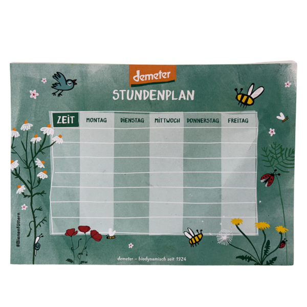 Produktfoto zu Stundenplan von Demeter