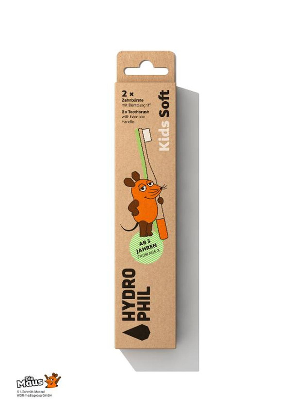 Produktfoto zu Kinderzahnbürste Maus weich, 2 Stück