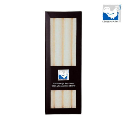 Produktfoto zu Stabkerzen elfenbein Stearin 4 Stück