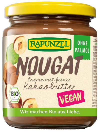 Produktfoto zu Nougat Creme mit Kakaobutter vegan