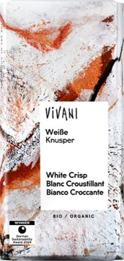 Produktfoto zu Weisse Knusper Schokolade  10x100g