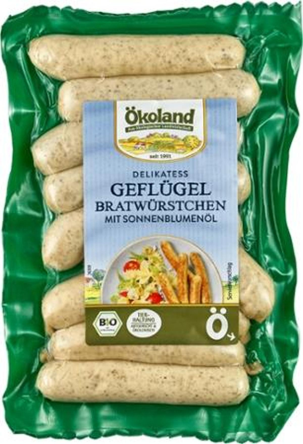 Produktfoto zu Geflügel Bratwürstchen (9 Stück)