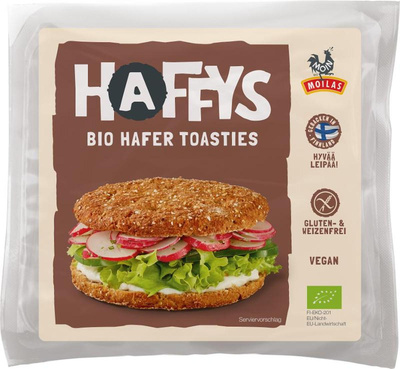 Produktfoto zu Haffys Pur - Haferbrötchen zum Aufbacken glutenfrei