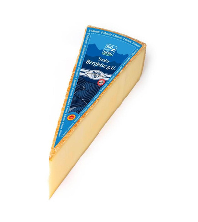 Produktfoto zu Tiroler Bergkäse g.U. 8 Monate gereift 45% Fett, Rohmilchkäse